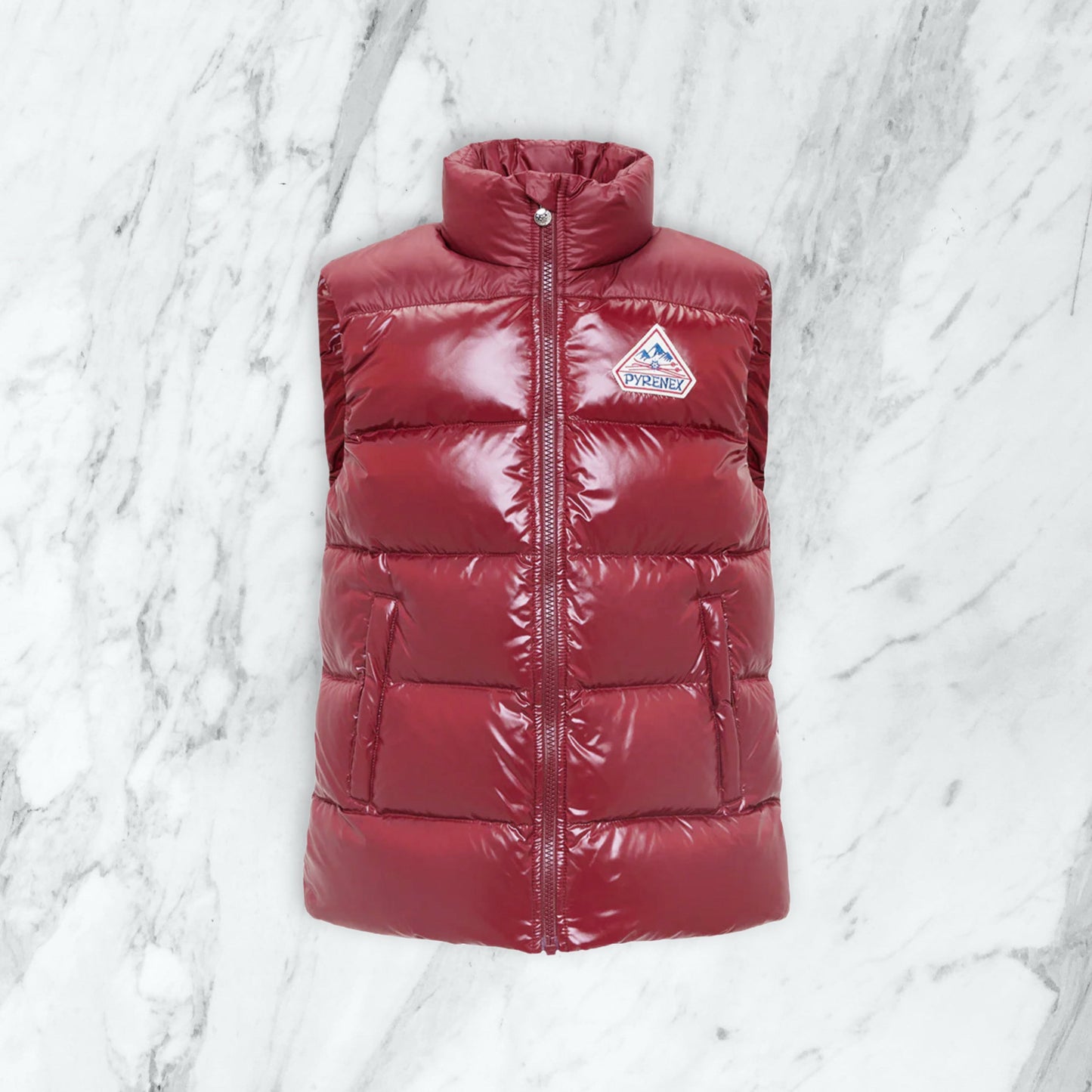 Doudoune sans manche Pyrenex - rouge bordeaux