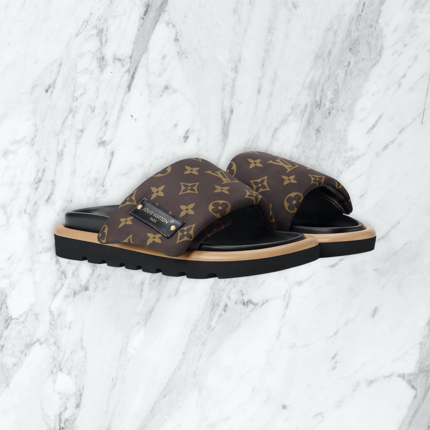 Claquette Louis Vuitton - marron