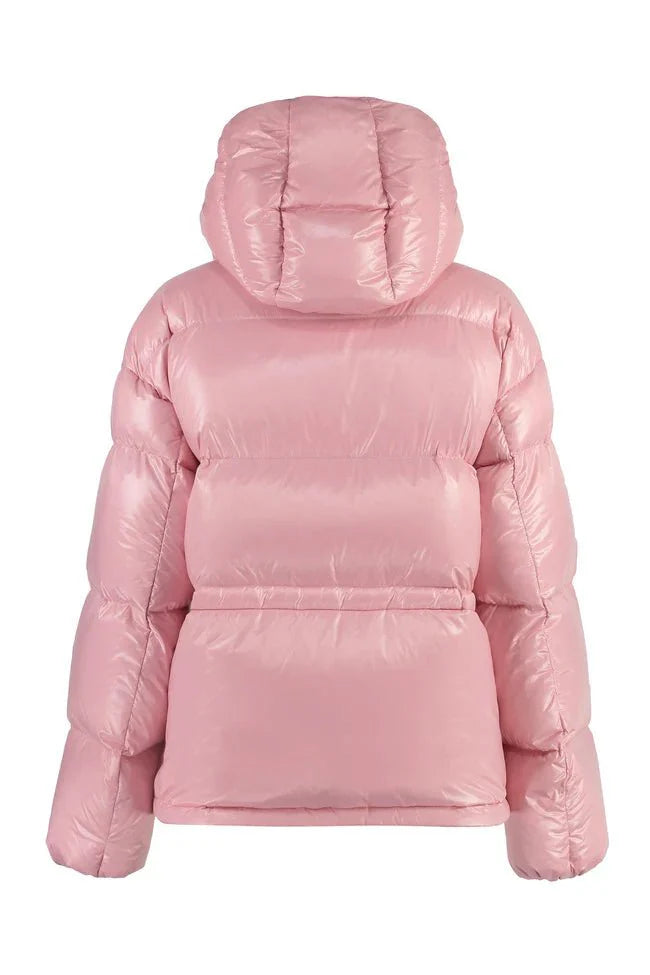 Moncler Abbaye hooded nylon down jacket