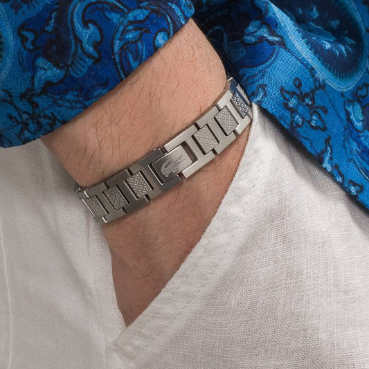 Bracelet Metropole en Acier Silver (Couple Set 2 Bracelets)