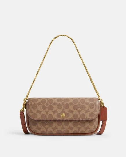 Brook Flap Chain Bag In Signature Canvas 23