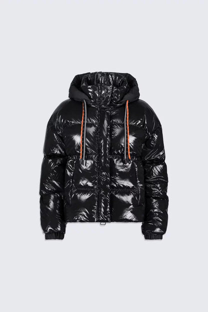 Gertrude Doudoune courte brillante Lili Bright - Noir
