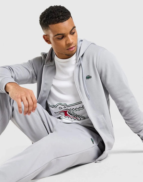 Lacoste Sweat à capuche zippé Double Knit