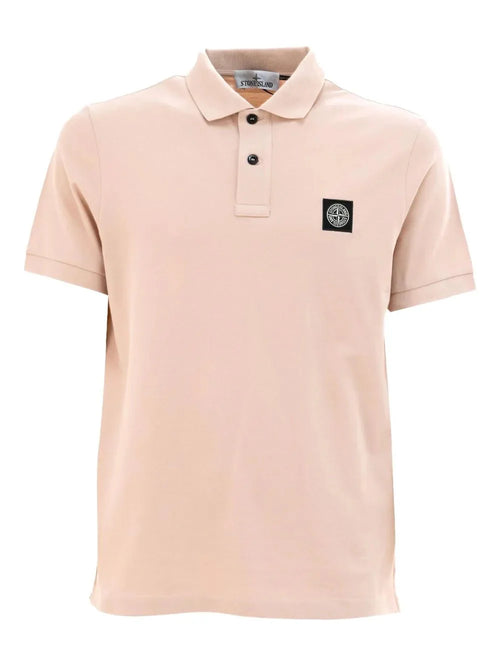 logo-patch polo shirt