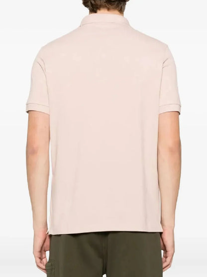 logo-patch polo shirt