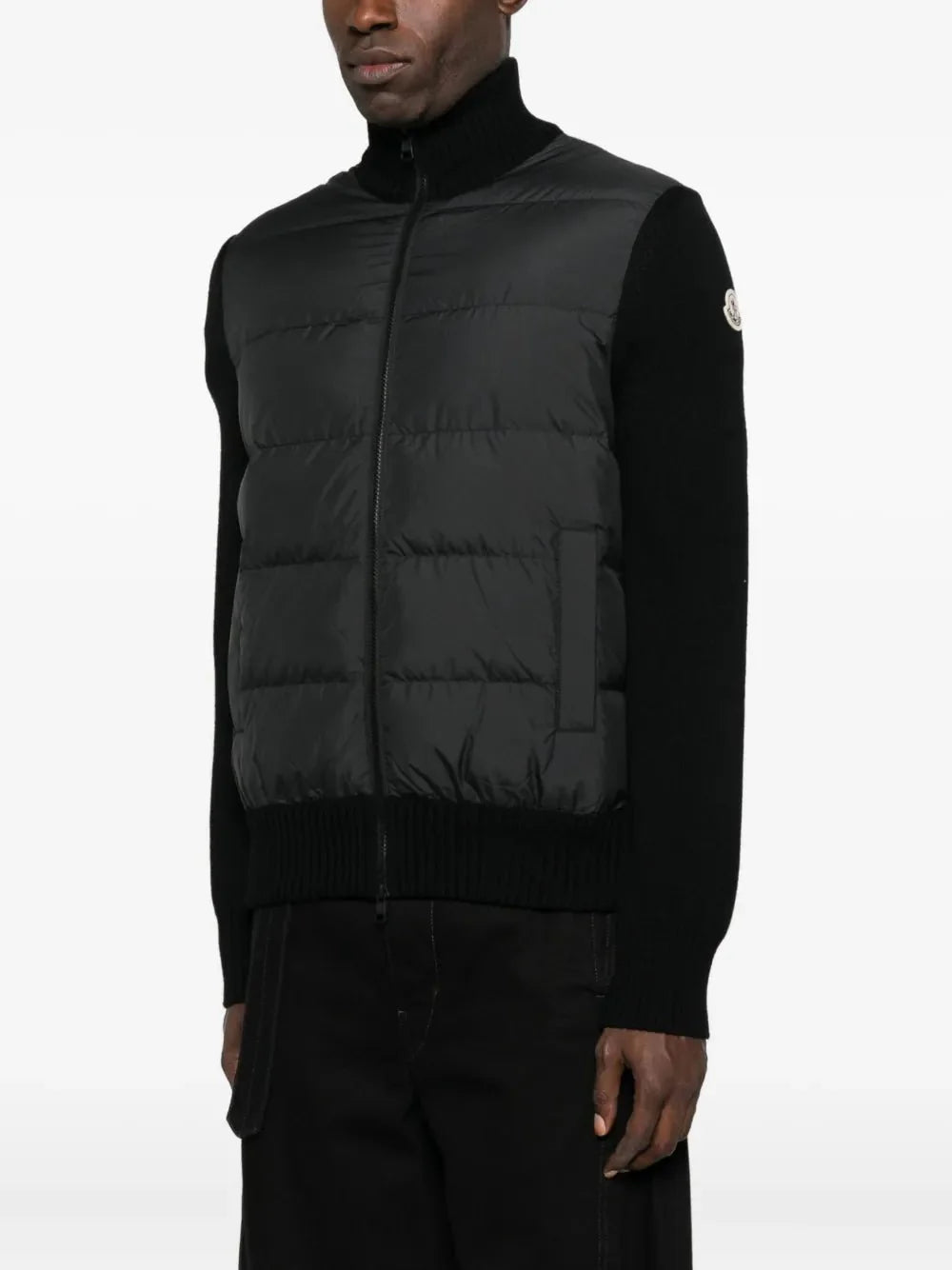 Moncler panelled padded cardigan