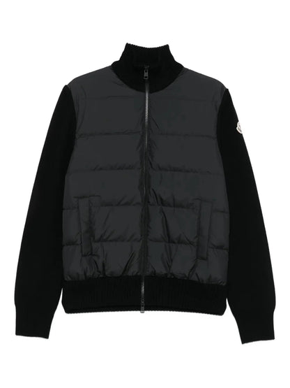 Moncler panelled padded cardigan