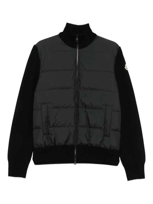 Moncler panelled padded cardigan