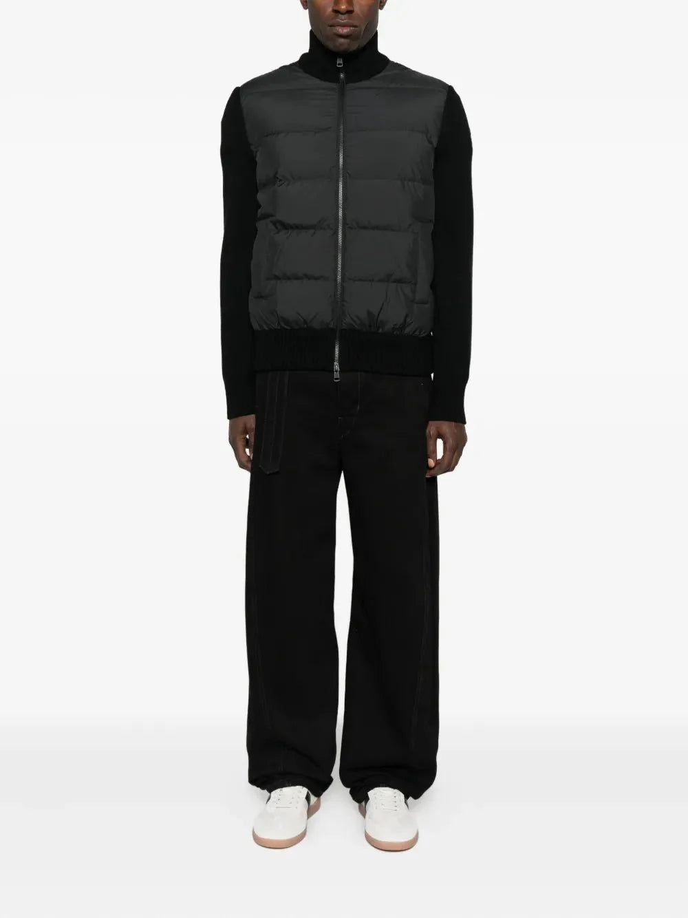 Moncler panelled padded cardigan