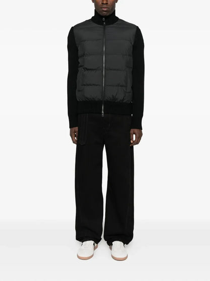 Moncler panelled padded cardigan