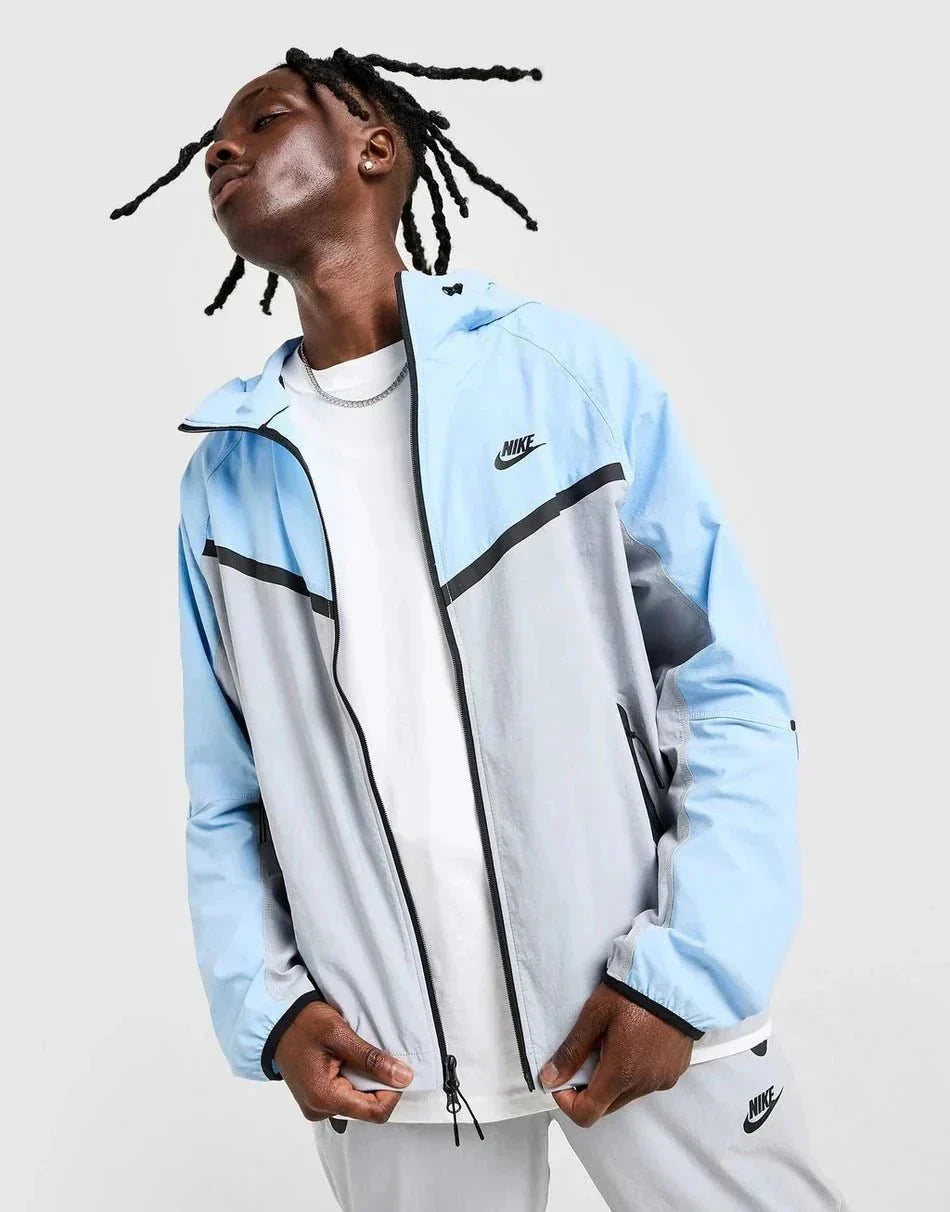 Nk Tech Woven Full Zip Hooded Jacket