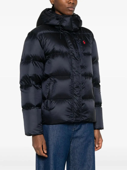 Ralph hooded puffer jacket Bleu Marine