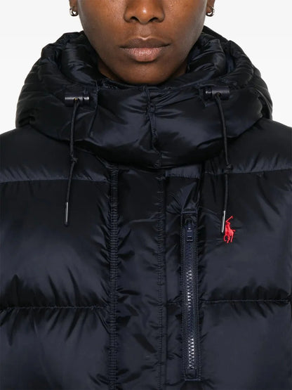 Ralph hooded puffer jacket Bleu Marine