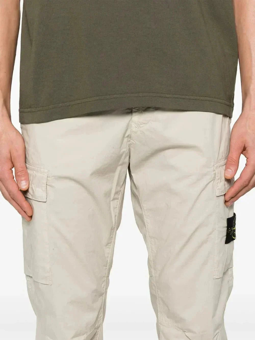 Stone cargo track pants