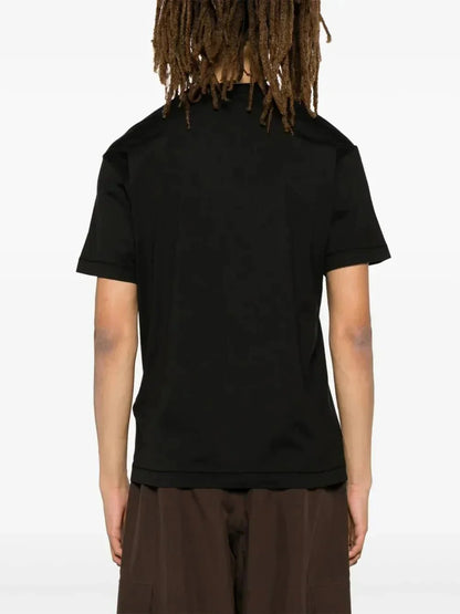 Stone Compass-patch cotton T-shirt