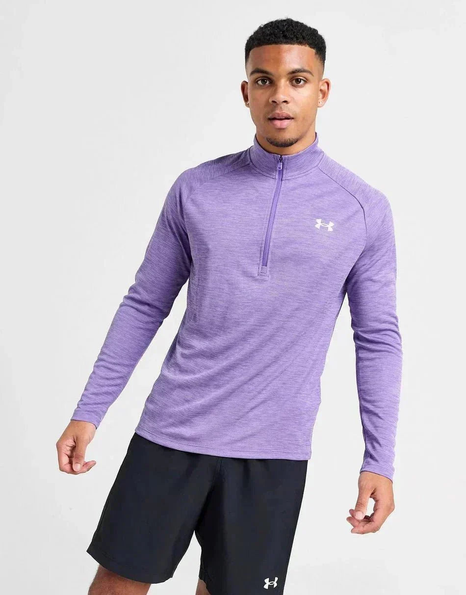 UA Haut Zippé Tech Textured Homme