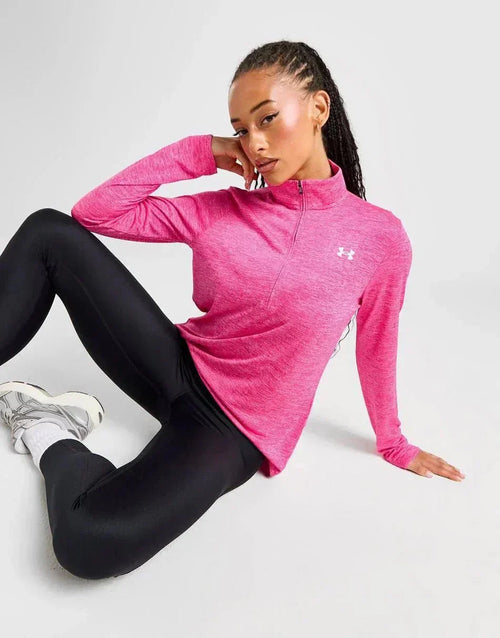 UA Warmup Tops Tech 1/2 Zip- Twist